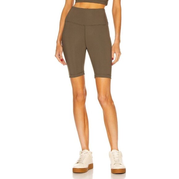 WARDROBE.NYC Pants - WARDROBE.NYC Bike Shorts in Military Green XSmall New Womens Tights Leggings